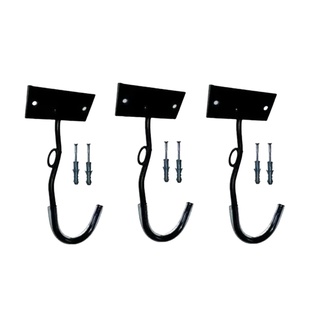 KIT COM 3 SUPORTES DE PAREDE PARA PENDURAR BICICLETA - Gancho De Parede P/ Bike posição vertical