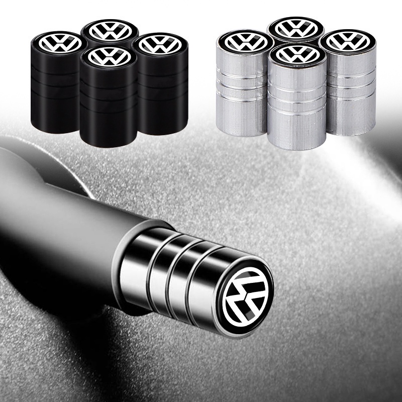 Tampas De Válvula Liga Alumínio - Kit 4 Peças Para Carro E SUV