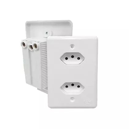 Tomada Dupla Ilumi Monobloco 20a Fácil Instalação Promoção