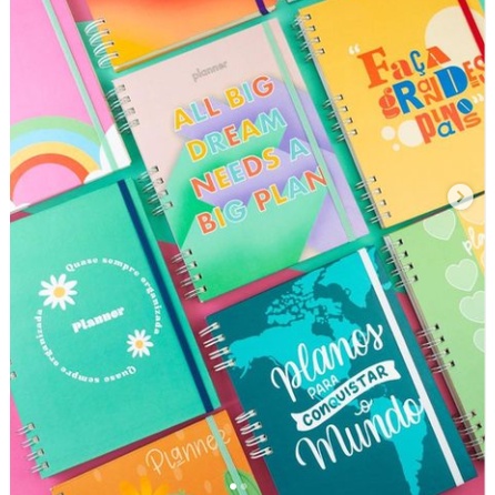 Agenda permanente Planner / sem data | Shopee Brasil