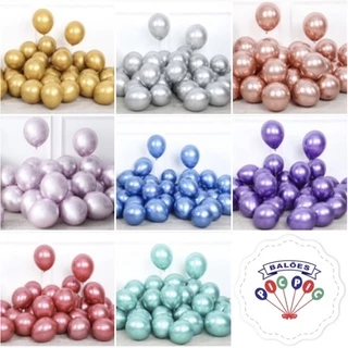 balão pic pic platino cromado metalizado 5” n 5 ( 25~100 unidades ) picpic//