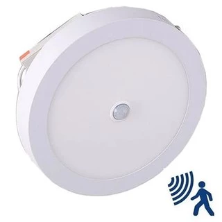 Plafon Sobrepor Led 18w Com Sensor De Presença Redondo Branco Frio 6000k Bivolt 110v/220v