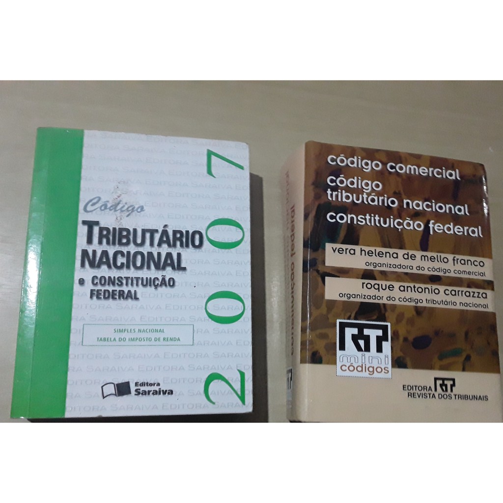 Livros Código comercial,código tributário nacional,constituição federal ...