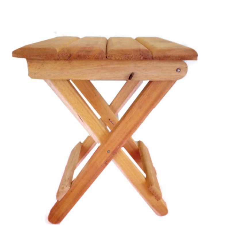 Banquinho de Madeira dobrável Multiuso Madeira Maciça. 41 cm | Shopee ...