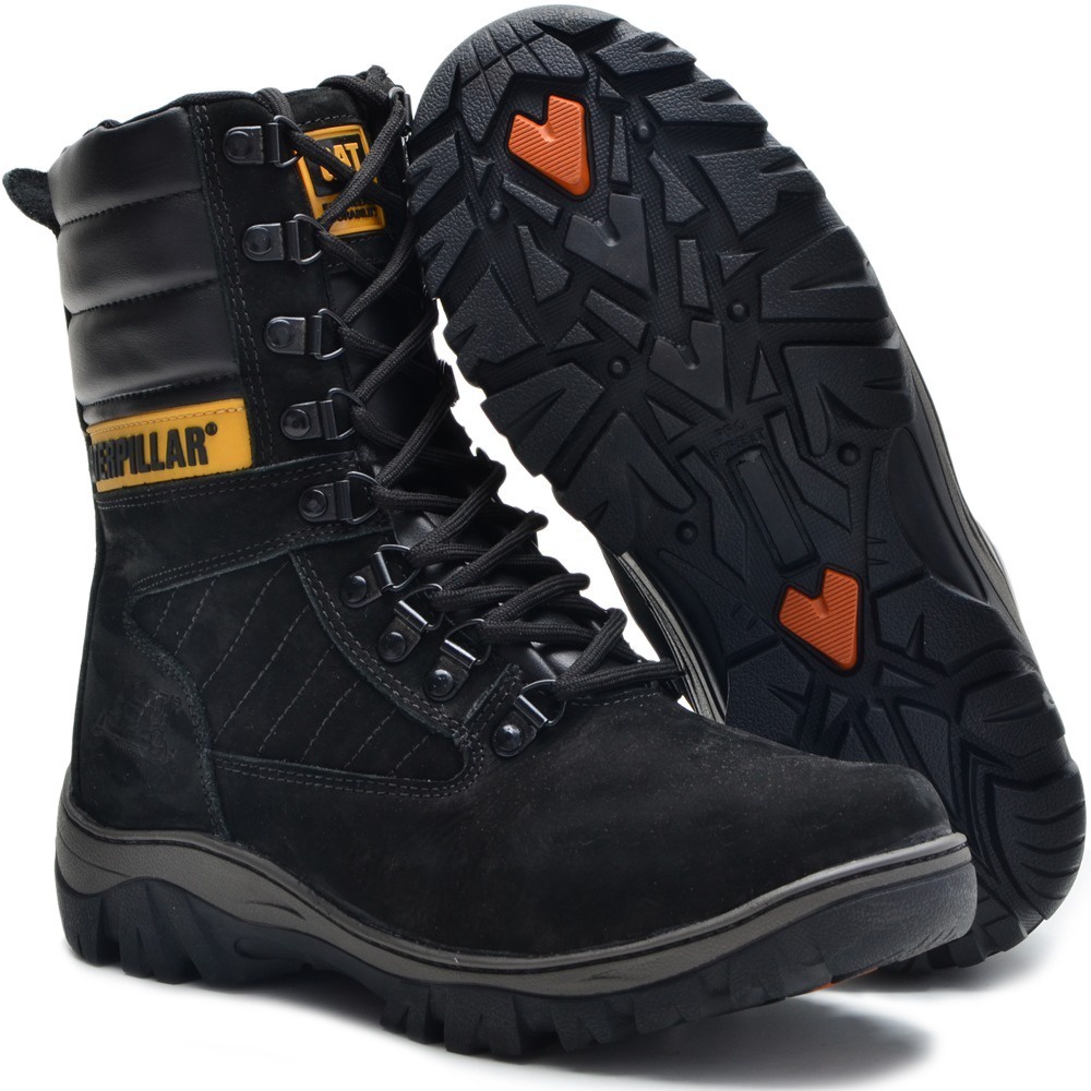 Bota Coturno Masculino Robust Caterpillar Couro Nobuck (650) - Alfredo Store