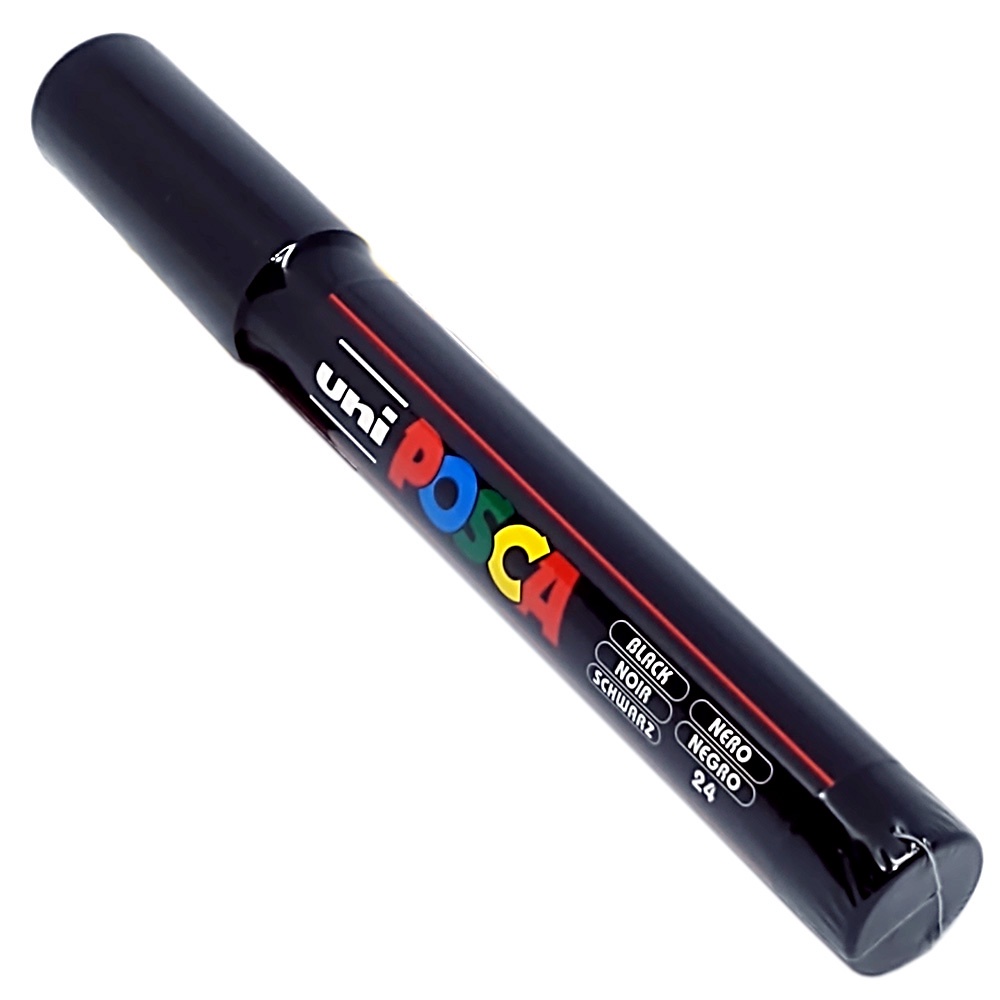 Set 5 Pennarelli Posca Uni-Ball PC-5M - Punta 1,8-2,5 Mm, Per Pittura