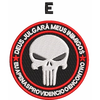 Patch Airsoft Brasil O Justiceiro Bordado