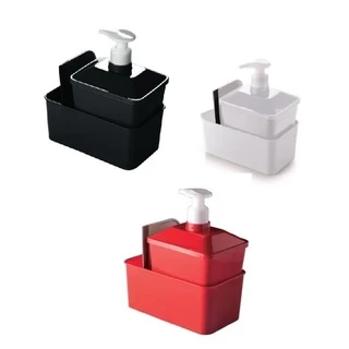 Porta Detergente Dispenser Pratico Quadrado 600ml e ou Rodinho de Pia Plasútil Selecione