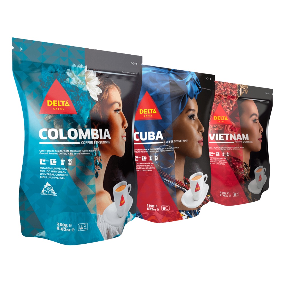 Coffee Delta COLOMBIA Universal Ground (7.76 oz) - Dona Maria Gourmet