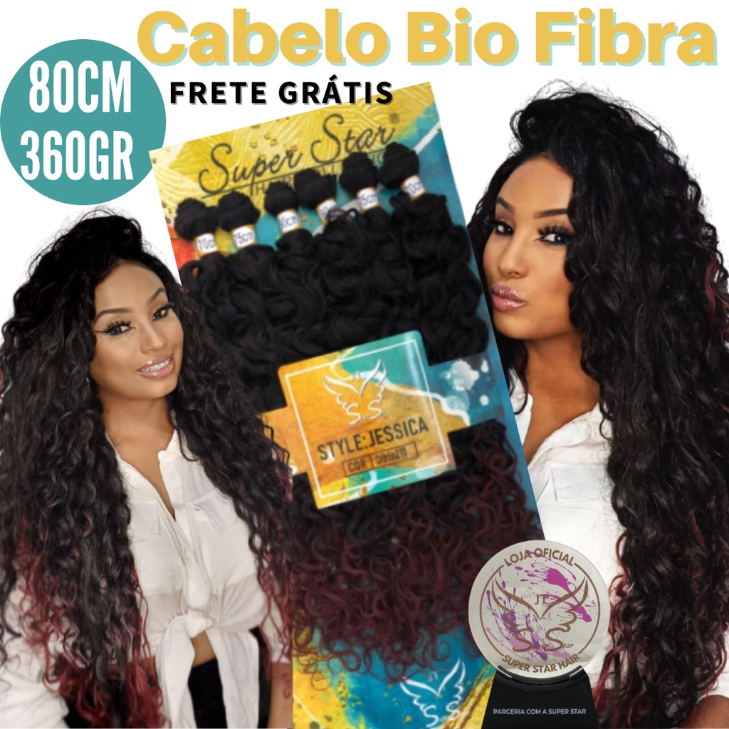 Cabelo Bio Fibra Cacheado Lindona 300g 70cm Fashion Classic Human Hair  Preço Distribuidora