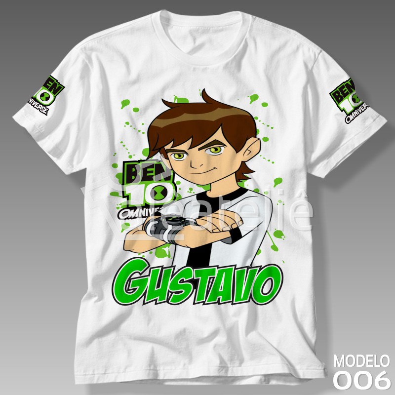 Camiseta Ben10 Festa Infantil Adulto Ben 10 Personalizada Shopee - Main Image