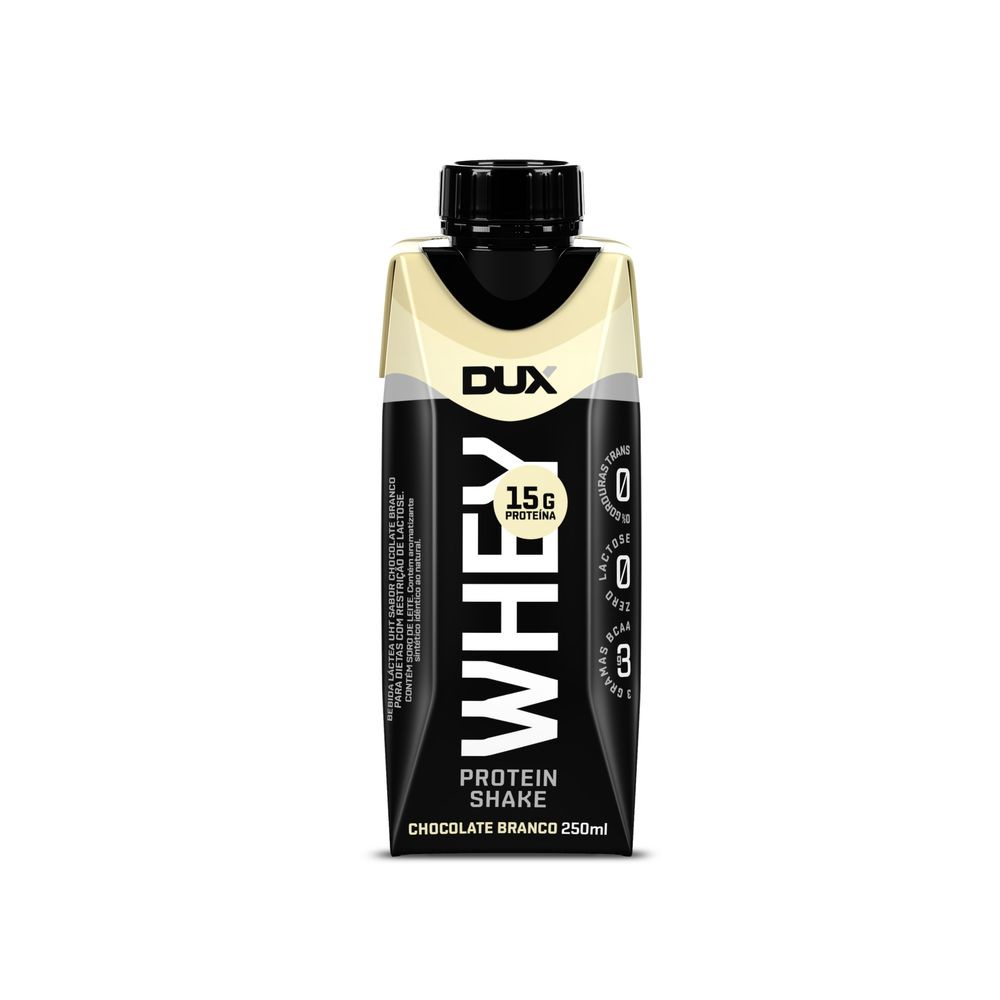 Whey Protein Shake – Chocolate Branco 250mL – Dux Nutrition