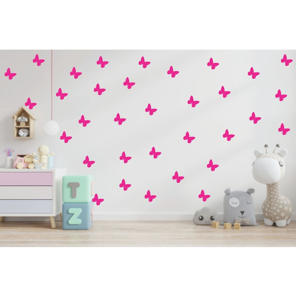 Kit com 32 borboletas para decoração de ambiente parede 5cm | Shopee Brasil