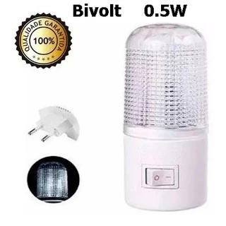 Mini Abajur de Tomada Mini Luminaria Luz Norturna Led bivolt Economico