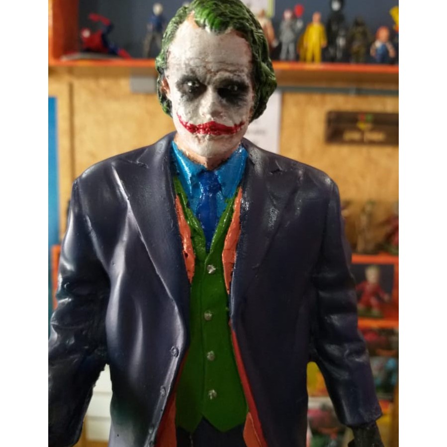 Coringa Estatua Resina Heath Ledger Cavaleiro Das Trevas Batman Top 1ªlinha Shopee Brasil 8947