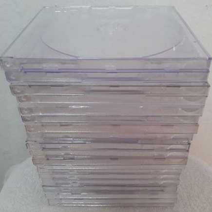 Capa Caixa Acrílica CD/ DVD Transparente Box Grossa | Shopee Brasil