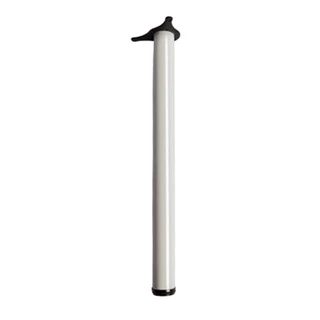 Pé Para Mesa Suporte Redondo Branco Ajustável Com Regulagem Base Parafusos Para Fixação Inclusos Suporta Até 75kg 73-75,5cm