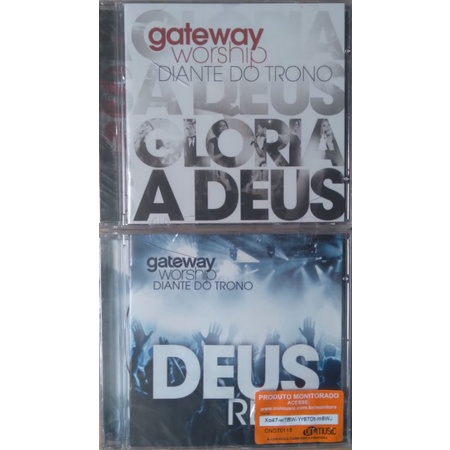 Kit com 2 CDS Gateway Worship Diante do Trono Glória a Deus + Deus ...