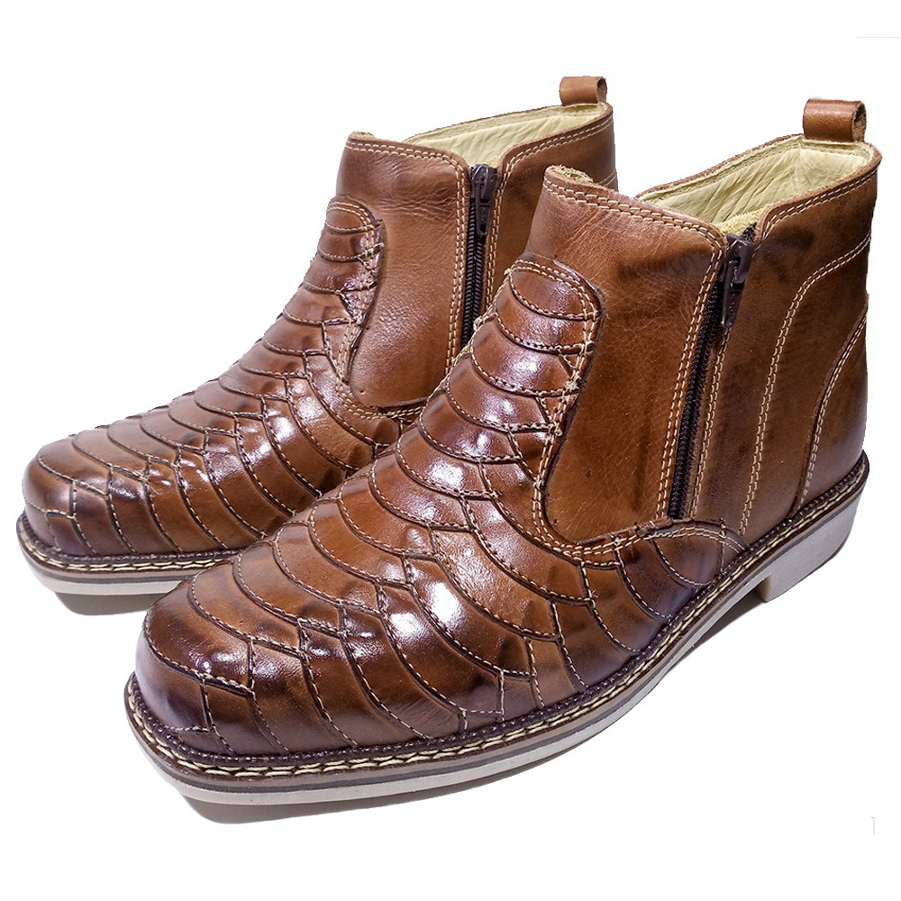 Bota country masculina com hot sale ziper