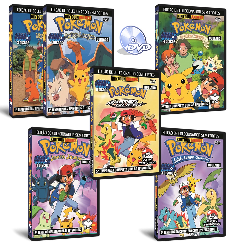 Pokémon 4ª Temporada Completa E Dublada Em Dvd
