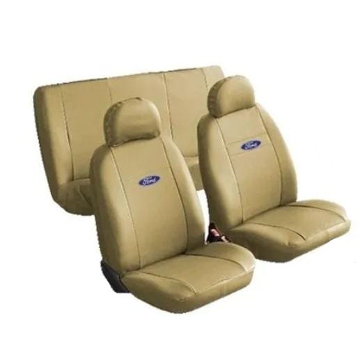 Capa Banco Automotivo Couro Ford Ka Fiesta Focus Bege