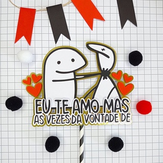 Topo De Bolo Flork Meme Bento Cake Topper dou uma surtada em Promoção na  Americanas