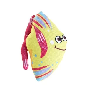 PEIXE NYLON AMARELO COM CAT NIP 7CM