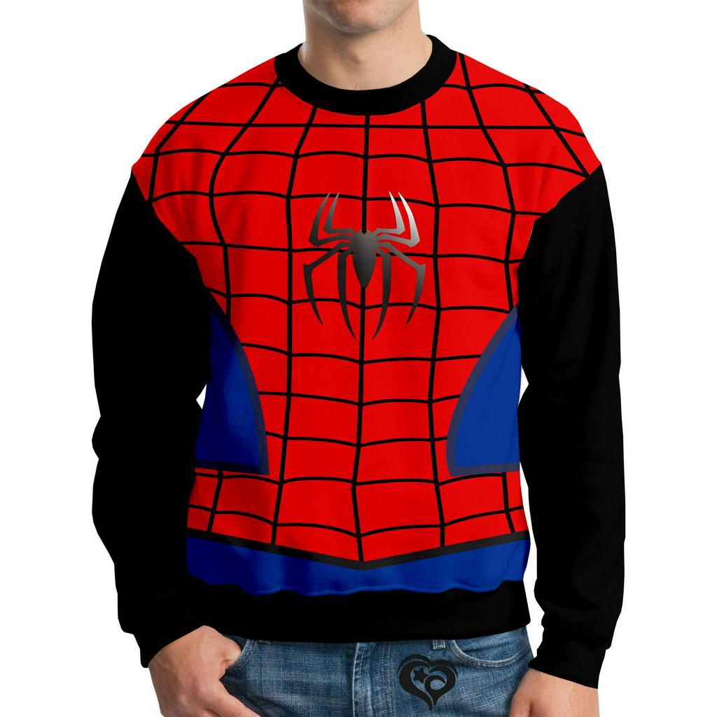 Moletom homem cheap aranha adulto