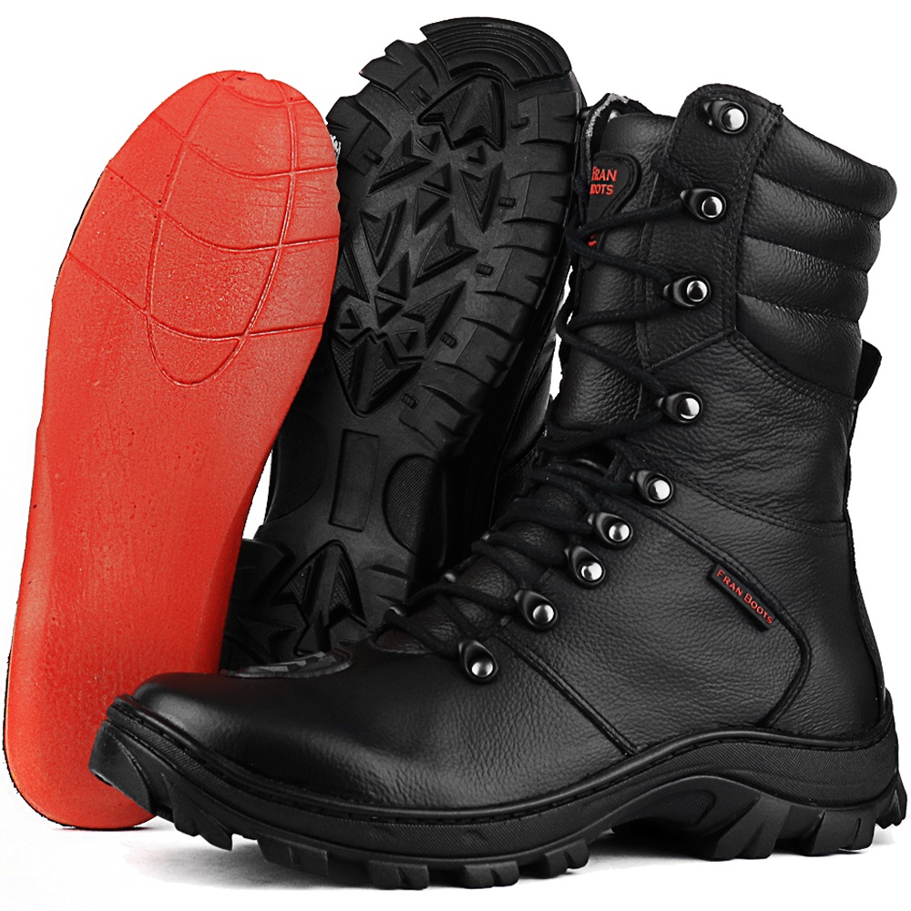 Bota discount couro sapatofran