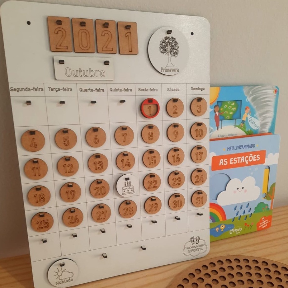 Calendario Infantil Magnético Montessori – Mi Primer Calendario Educativo Con Piezas Magnéticas De Días, Meses, Estaciones Y Clima, Aprendizaje Lúdico A Partir De 5 Años, Editorial GEU