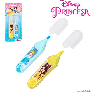Kit Marca Texto Princesas ou Frozen Infantil Com Duas Peças Disney