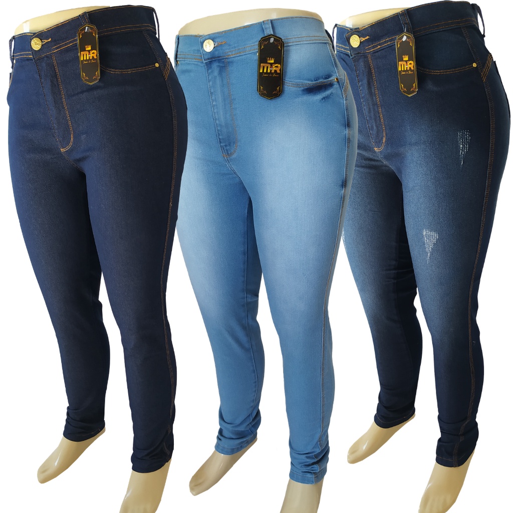 Calça jeans Feminina Efeito levanta Bumbum Lycra Deluxe Premium