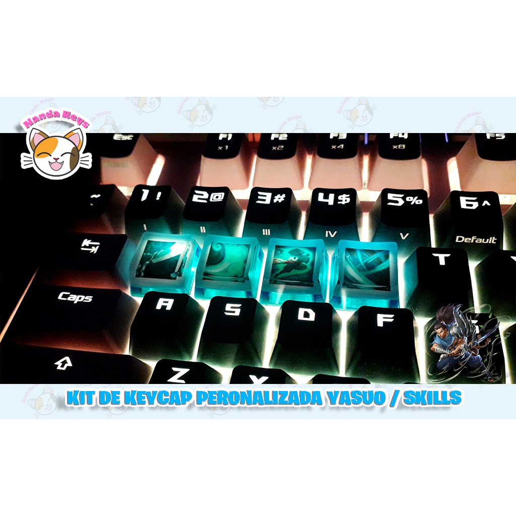 Keycaps Teclas Campeões League of Legends - Escolha o seu
