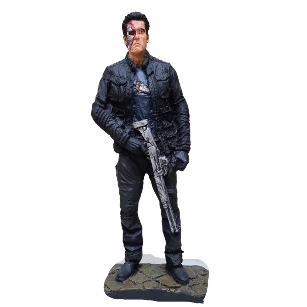 Exterminador Do Futuro Colecionável DE RESINA 20 CM