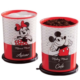 Pote Porta Mantimentos Disney (Mickey & Minnie) Kit c/2