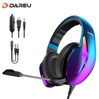 Headset Gamer Aurora Dareu RGB Para Jogo Com Microfone