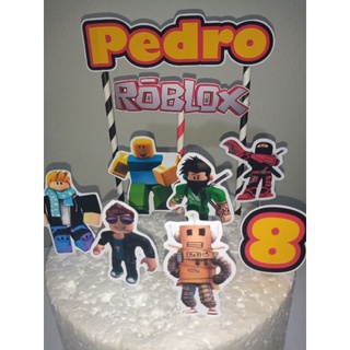 Kit Festa Roblox Topo Personalizado 74 Itens