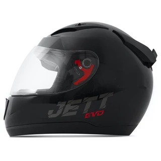 Capacete Fechado Moto C/ Viseira Evo Line Preto Brilhante Tamanho 58