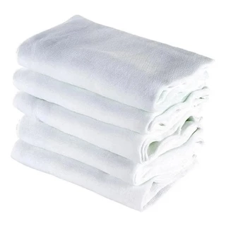 Fralda de pano Luxo Lisa Cremer (Tecido Duplo) 70 x 70 100% Algodão 5 UNIDADES - PROMOÇÃO ESPECIAL