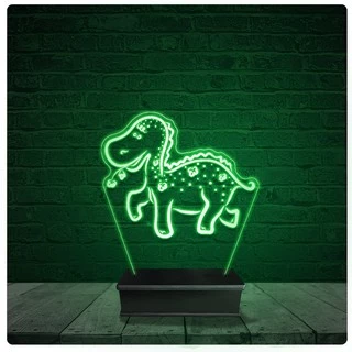 Luminária Abajur Acrílico Led - Dinossauro 14