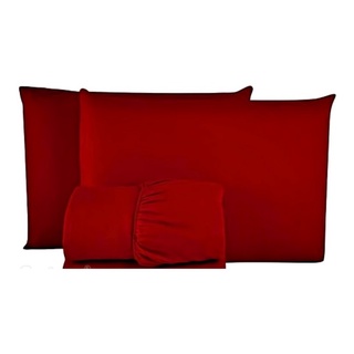 Kit Jogo De Cama Lencol Microfibra Casal Padrao 3 Pcs Liso
