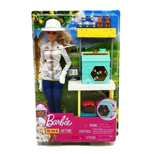 Boneca Barbie Quero Ser Cuidadora De Abelhas Mattel Dhb63