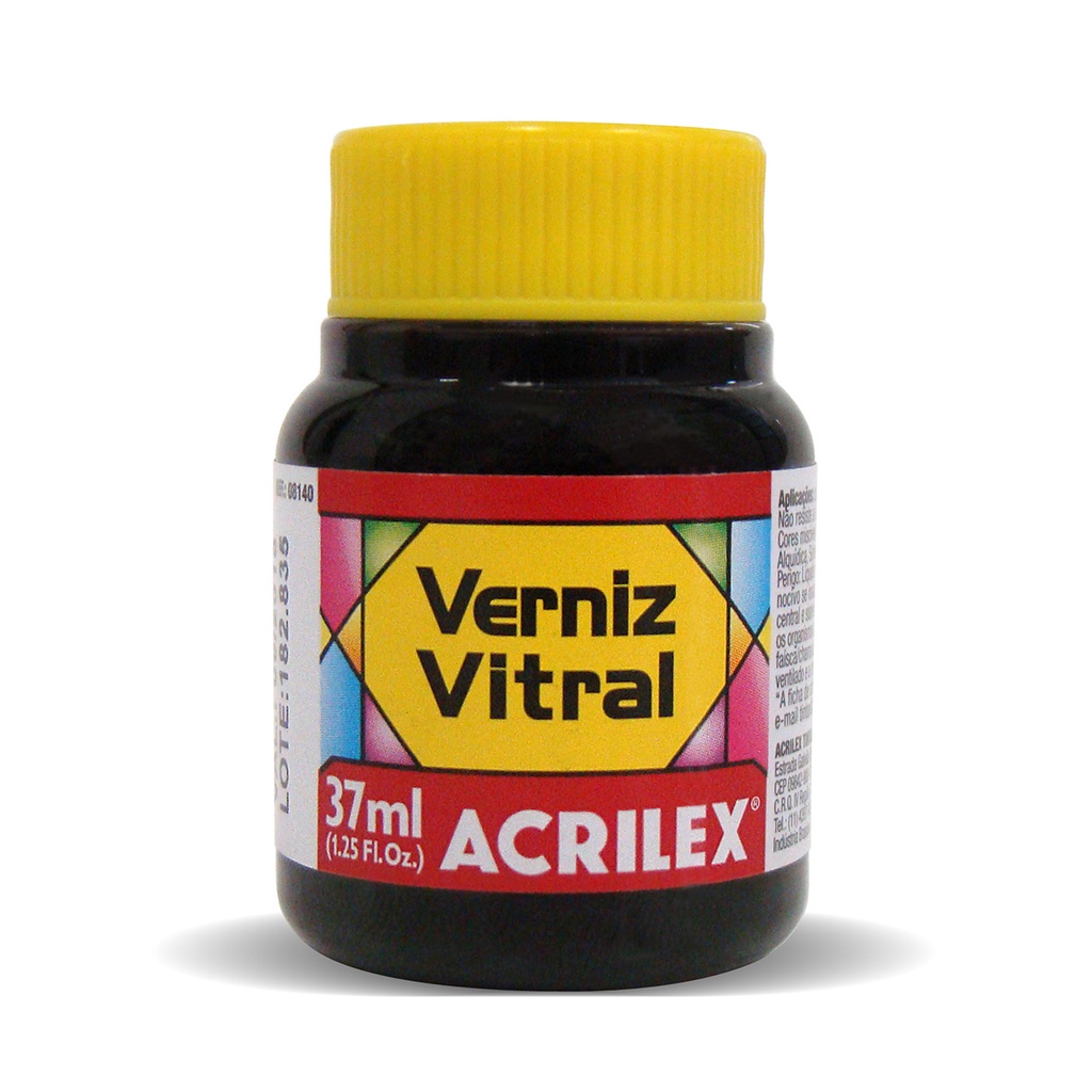 Verniz Vitral Acrilex 37ml Cor Vermelho Fogo 507