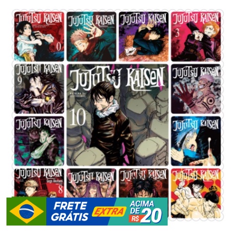Jujutsu Kaisen Manga Anime - Batalha dos Feiticeiros Volumes 1 , 2 ,3,4,5,6,7,8,9,10,11,12,13,14,15