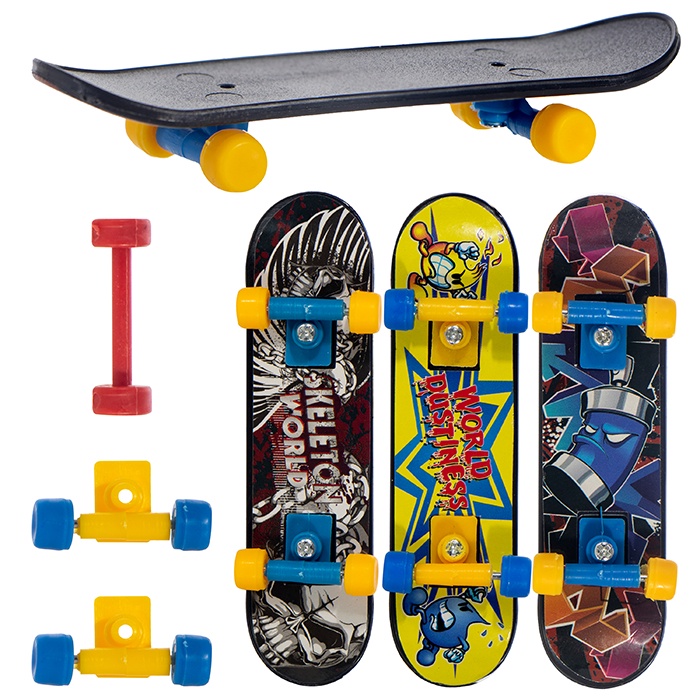 Kit com 4 Skates de Dedo Extremo e Radical 050907 - Toyng