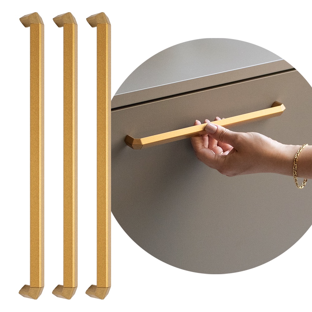 3 Puxadores Para Porta Armario Guarda Roupa Bau Trip 256 mm | Shopee Brasil