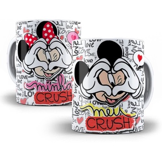 Caneca Personalizada Mickey Minnie Crush Super Presente