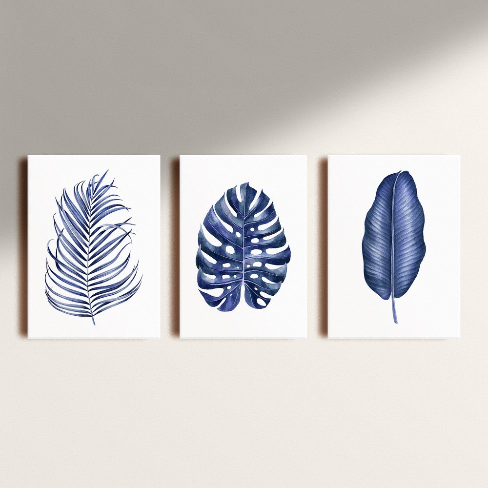 Kit: 3 Quadros Decorativos Vinilicos sem Moldura 20x30 - Lado Rosa