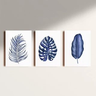 Kit: 3 Quadros Decorativos Vinilicos sem Moldura 20x30 - Lado Rosa