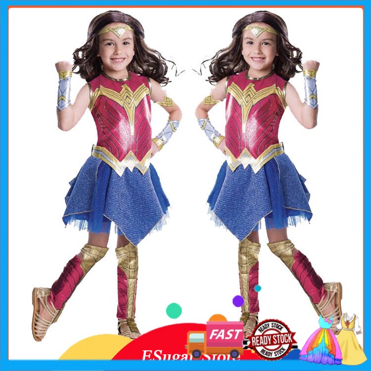 Kit Fantasia Super Heroína Maravilha Infantil G - CEPEL MOBILE